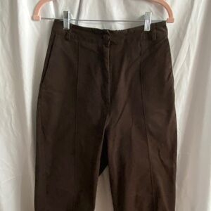 Cordera brown front seam pants, fits sizes 4-10